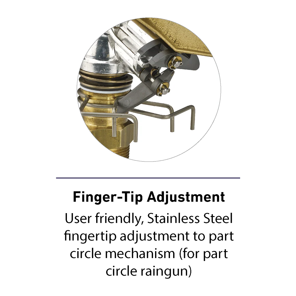 Jain Irrigation Rain Gun 163 PC Sprinkler Male Connector Pack of 1 - Image 4